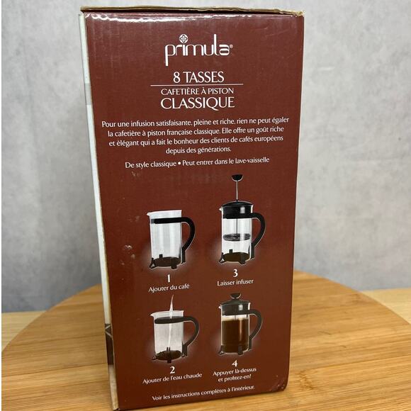 CHROME Prímula Melrose 8 Cup Coffee Press French & American Style Coffee - Picture 3 of 5